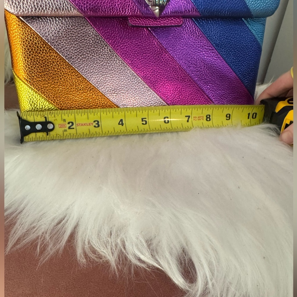 NWT Kurt Geiger London Leather Kensington metallic multicolor purse - Picture 13 of 16